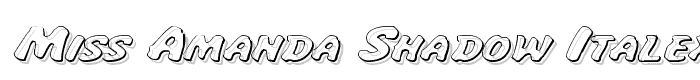 Miss Amanda Shadow ItalExp font